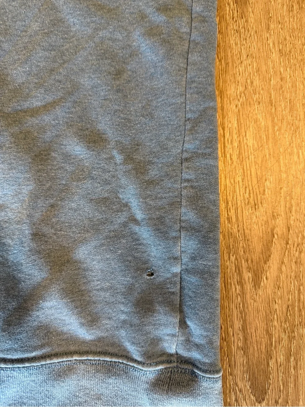 The North Face Men’s L Pullover Sweatshirt Cyan Blue Berkeley California HOLES